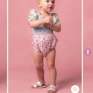 Ivy City Emily Floral Bubble Romper - NEW WITH TAGS